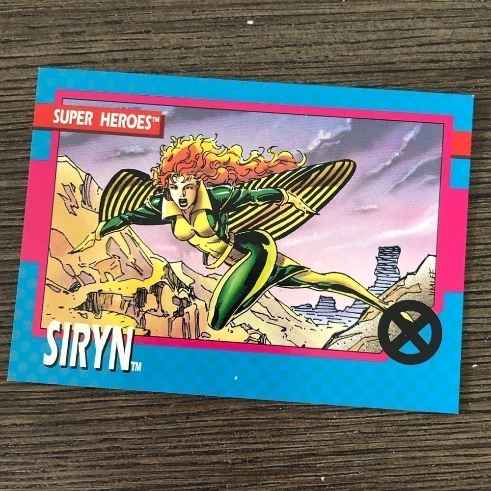 Vintage X-Men 1992 trading card: Siryn (Super Heroes)